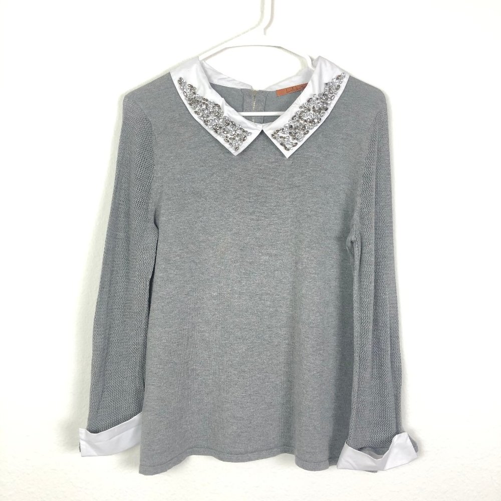 Belldini Cotton Blend Sweater Blouse Size L
